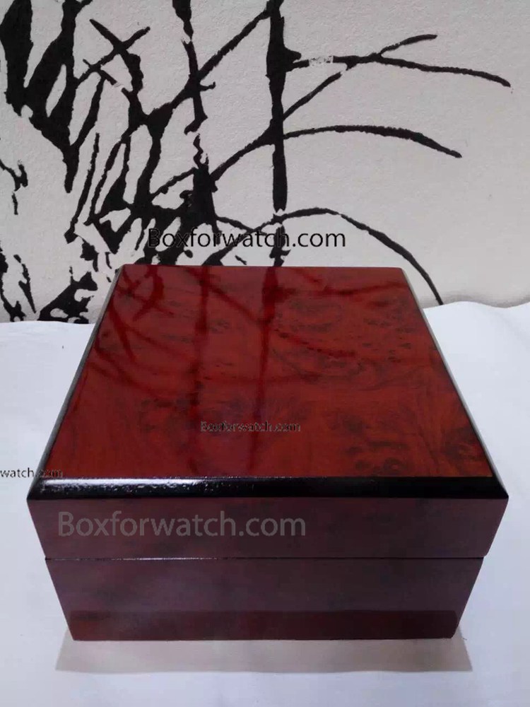 Replacement OEM Polished Brown Wooden Watch box - For Sale